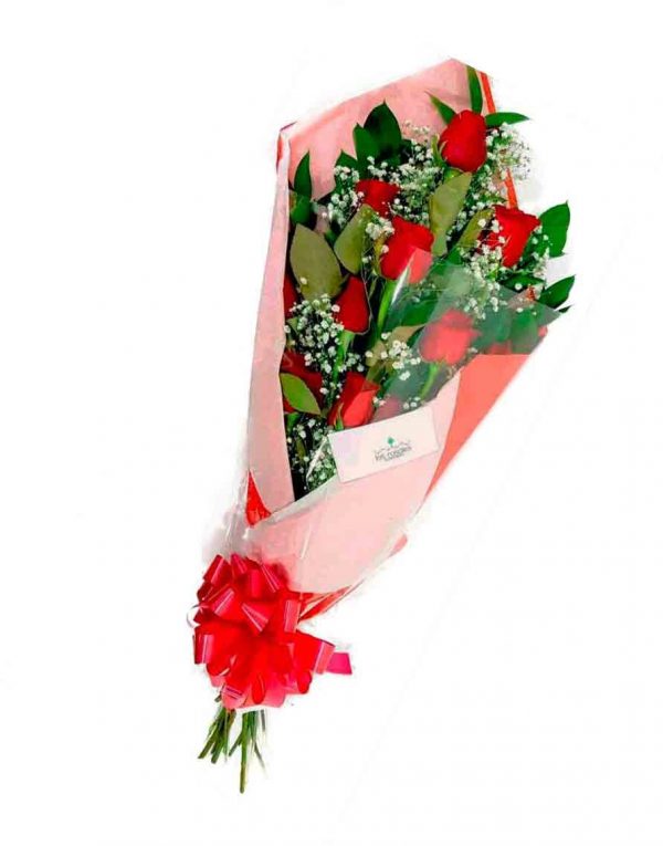 Ramo de rosas rojas para cumpleaños Mocoa