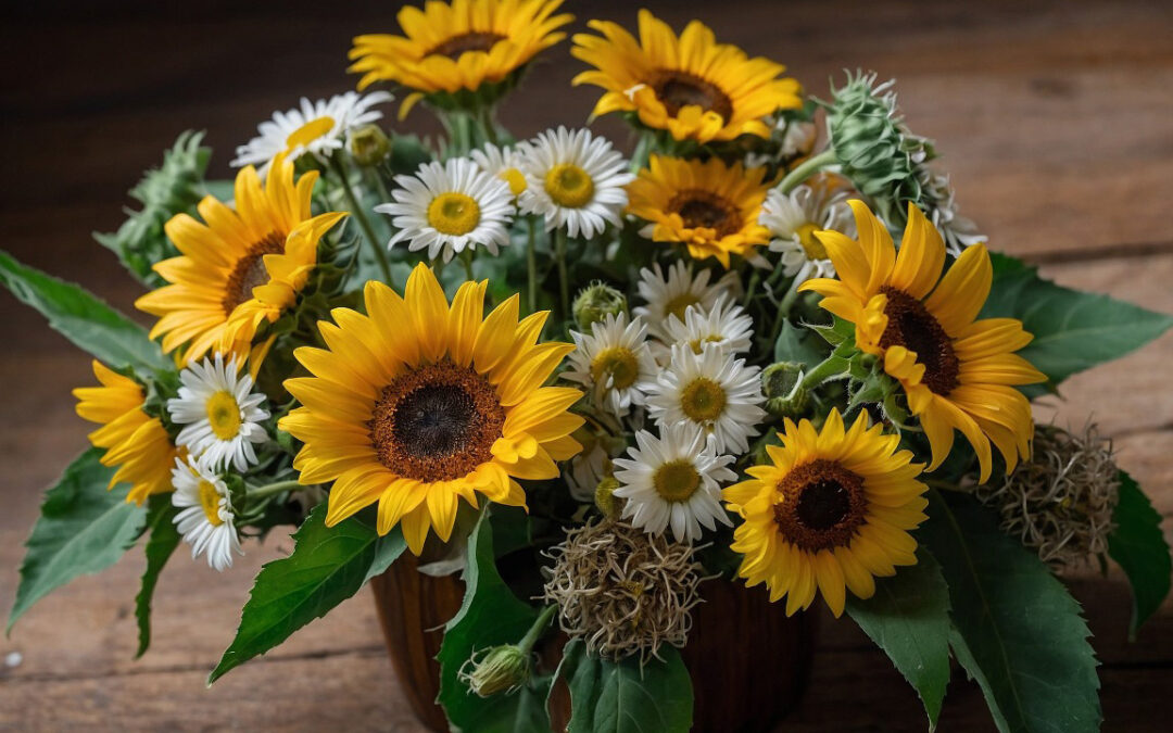 Arreglos con girasoles Bogotá norte para sorprender