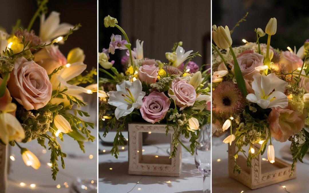 Floristería con arreglo floral para eventos inolvidables