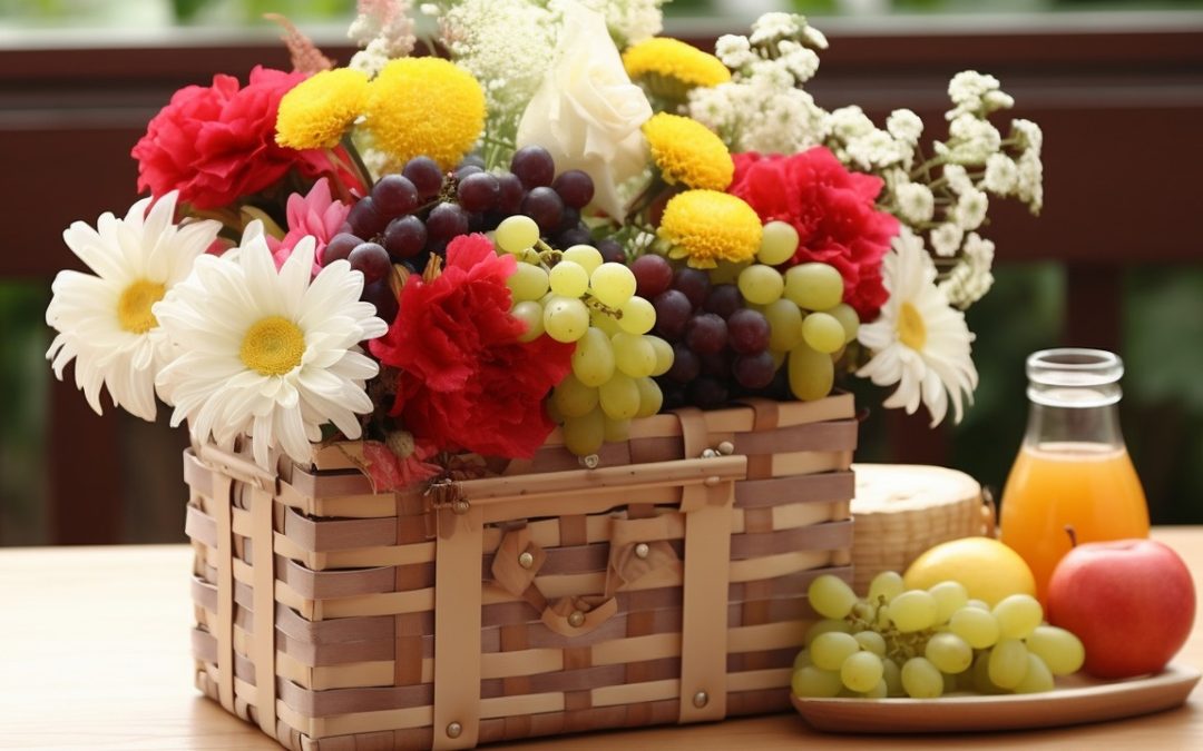 Arreglos de flores con frutas para sorprender con estilo