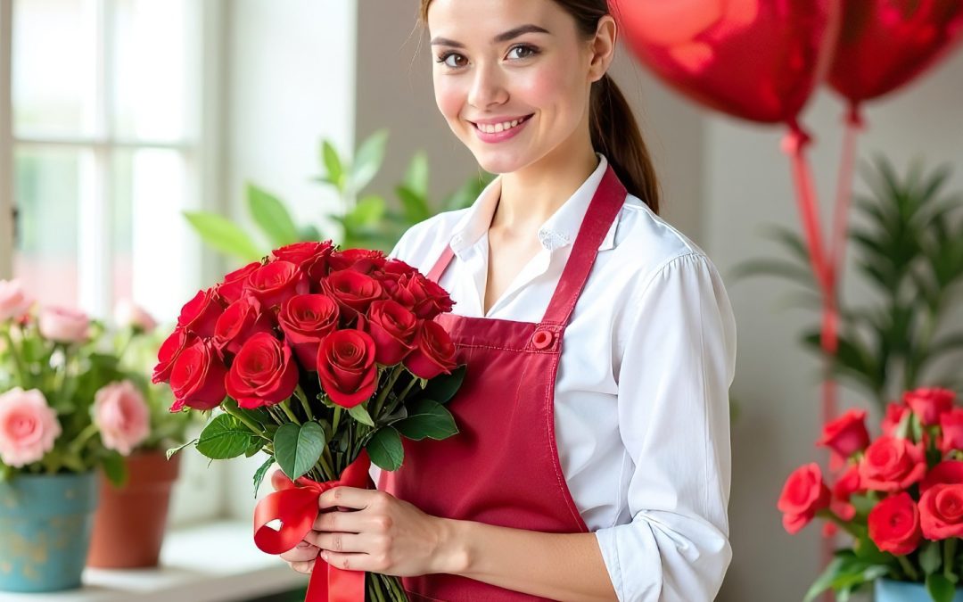 Floristerías con arreglos de rosas que enamoran