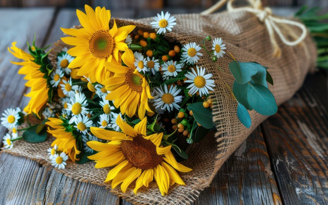 Ramos de cumpleaños con girasoles que iluminan cualquier celebración