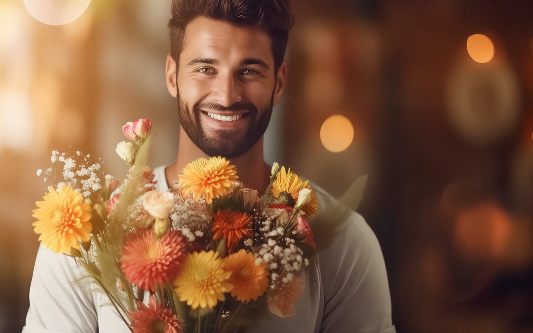Regalar flores a hombres en Bogotá: un detalle elegante y memorable