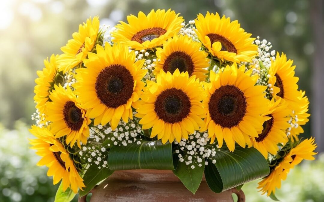 Ramos girasoles Bogotá norte que enamoran hoy