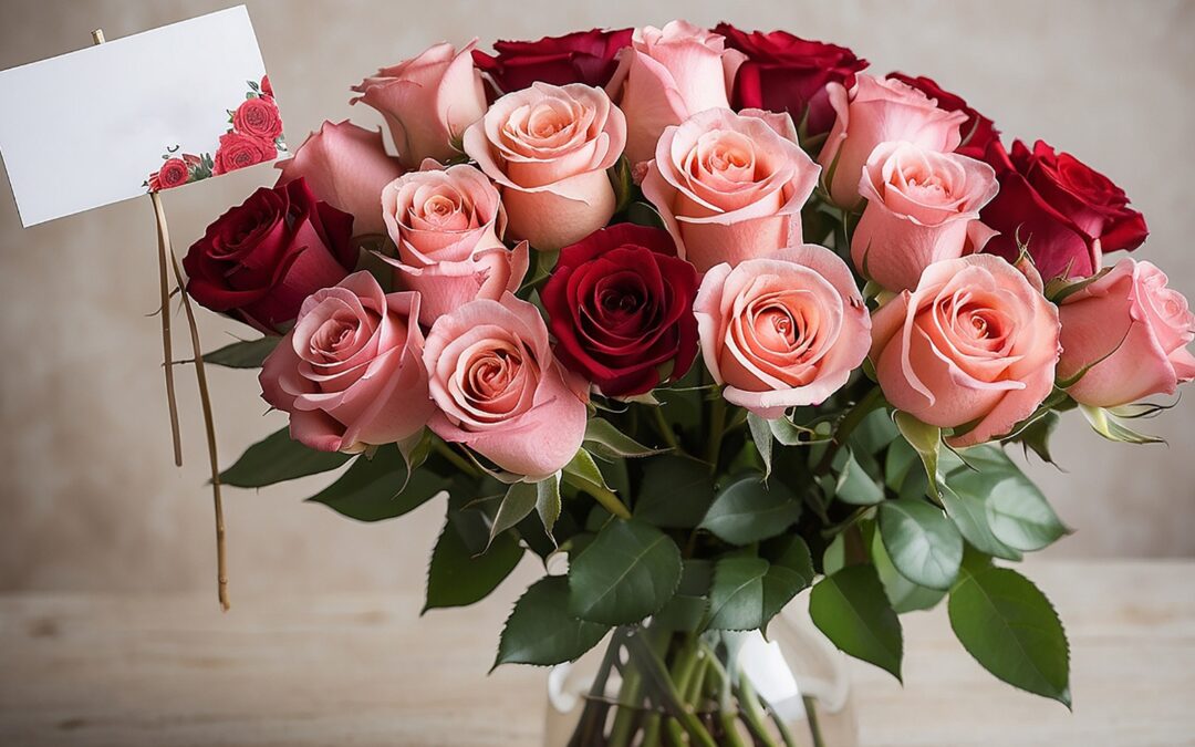 Bouquet de rosas en el norte de Bogotá que enamoran