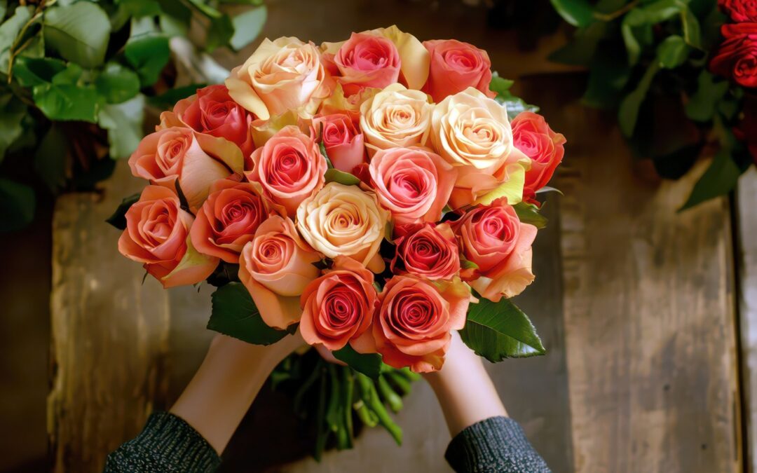 Ramos de rosas orgánicos en Bogotá con esencia natural