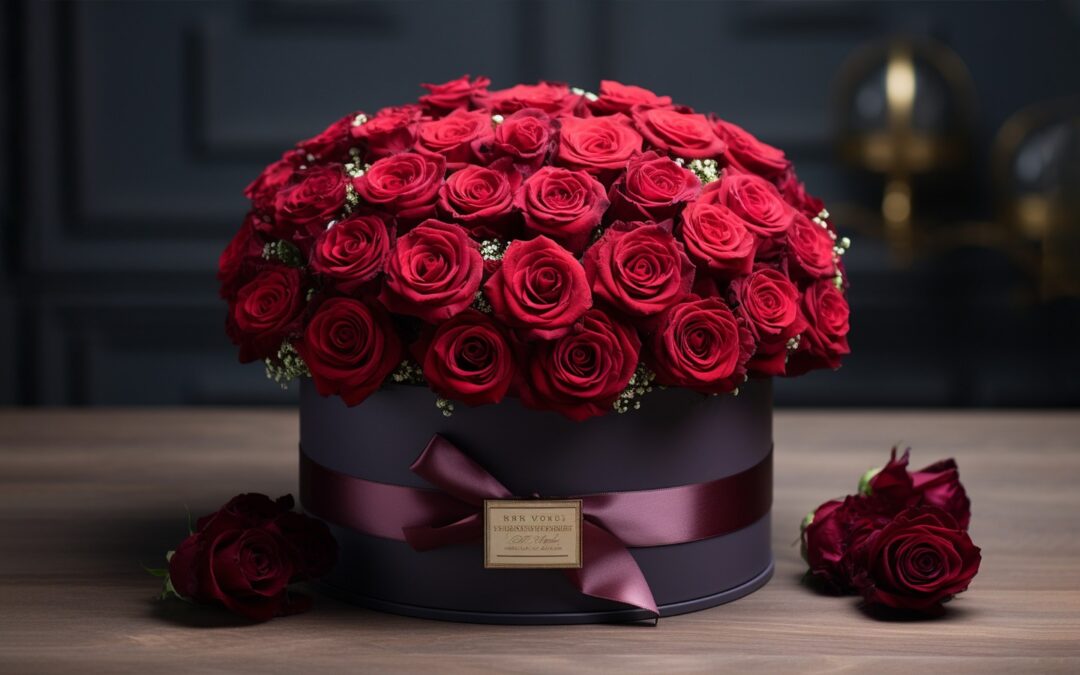 Caja flores con mensaje para sorprender hoy